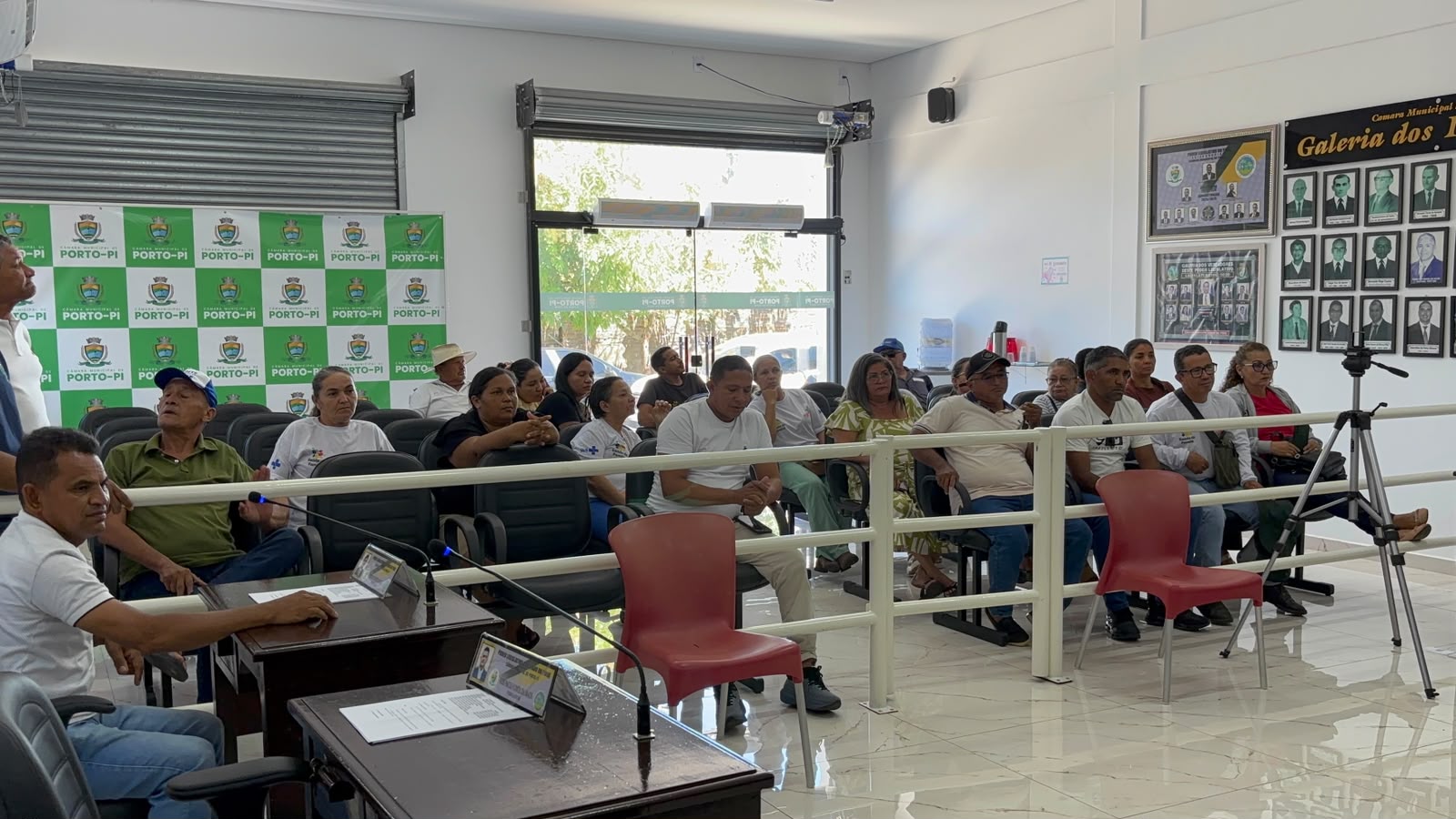 Câmara Municipal de Porto recebe representantes dos Agentes Comunitários de Saúde e de Combate às Endemias